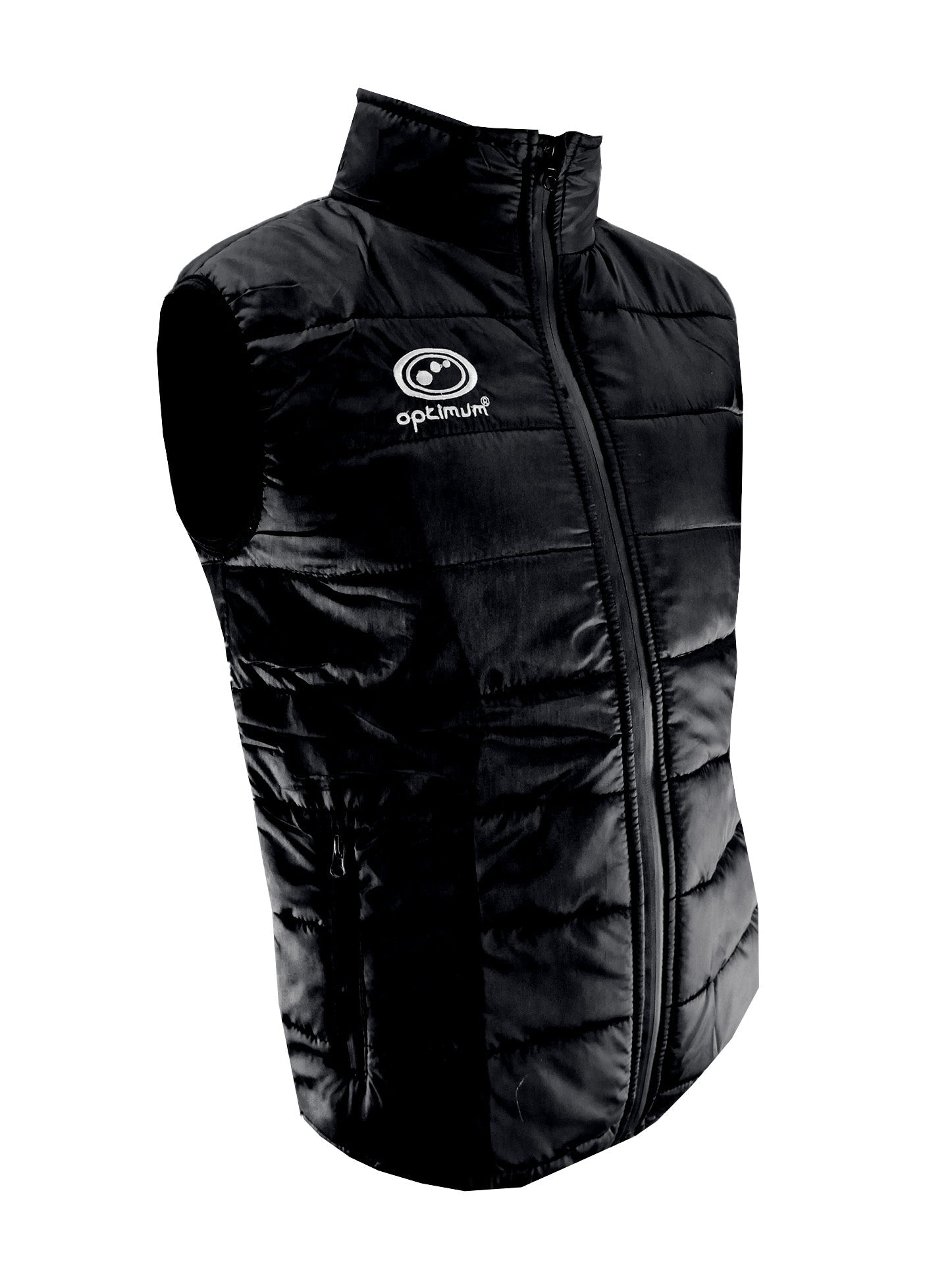 Quilted Puffer Gilet Black – Lightweight Water-Resistant Vest - Optimum