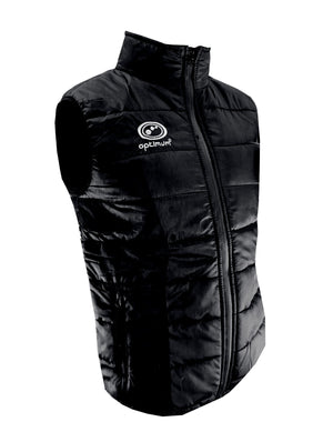 Quilted Puffer Gilet Black – Lightweight Water-Resistant Vest - Optimum