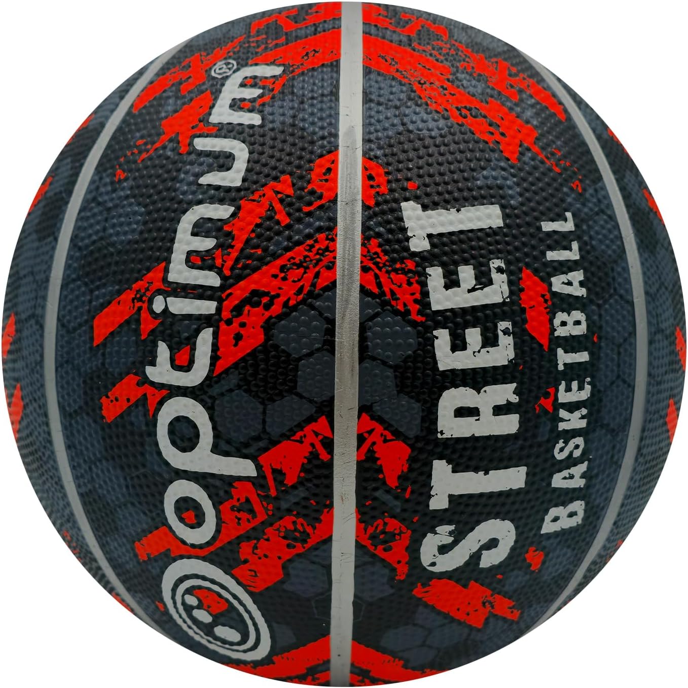 Street Basketball Black/Orange Mini – Durable Outdoor Basketball - Optimum