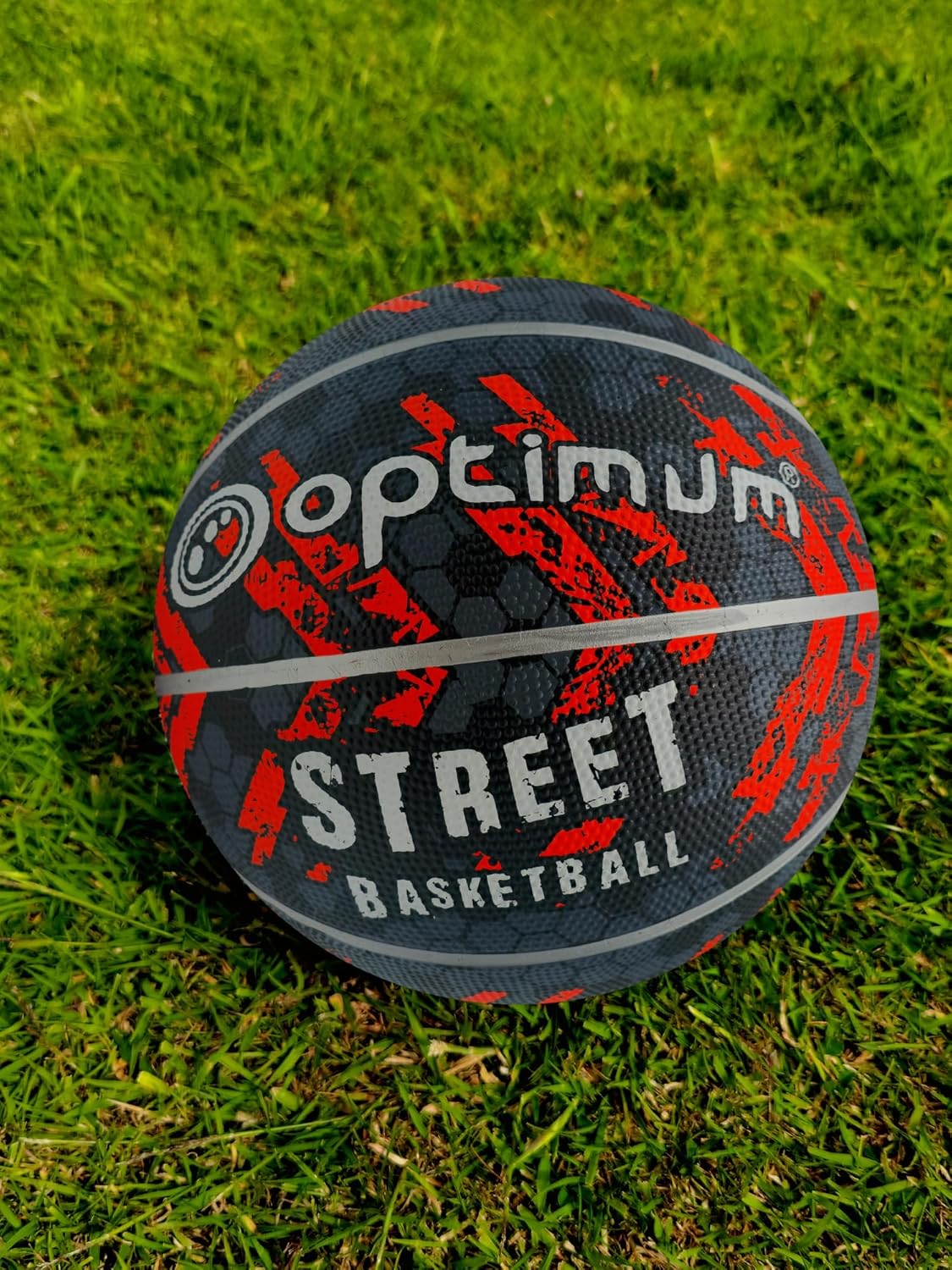 Street Basketball Black/Orange Mini – Durable Outdoor Basketball - Optimum