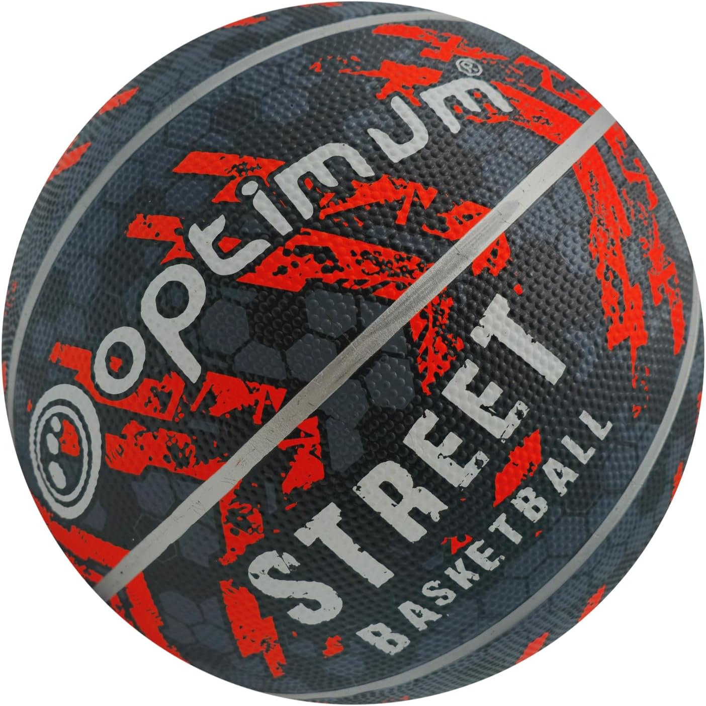 Street Basketball Black/Orange Mini – Durable Outdoor Basketball - Optimum
