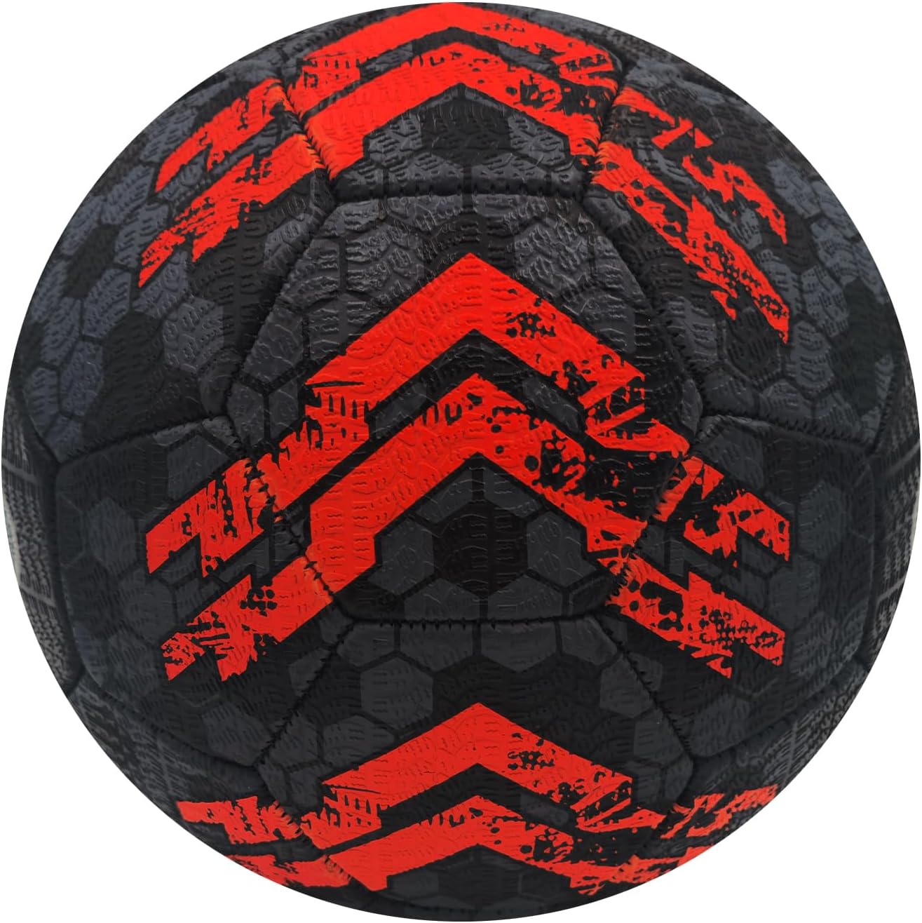Street Football Size 3 – Black/Orange, Durable Grip Ball for All Surfaces - Optimum