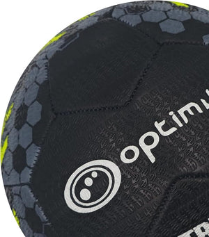 Street Football Size 4 – Black/Yellow, Durable Grip for All Surfaces - Optimum
