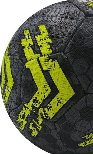 Street Football Size 4 – Black/Yellow, Durable Grip for All Surfaces - Optimum