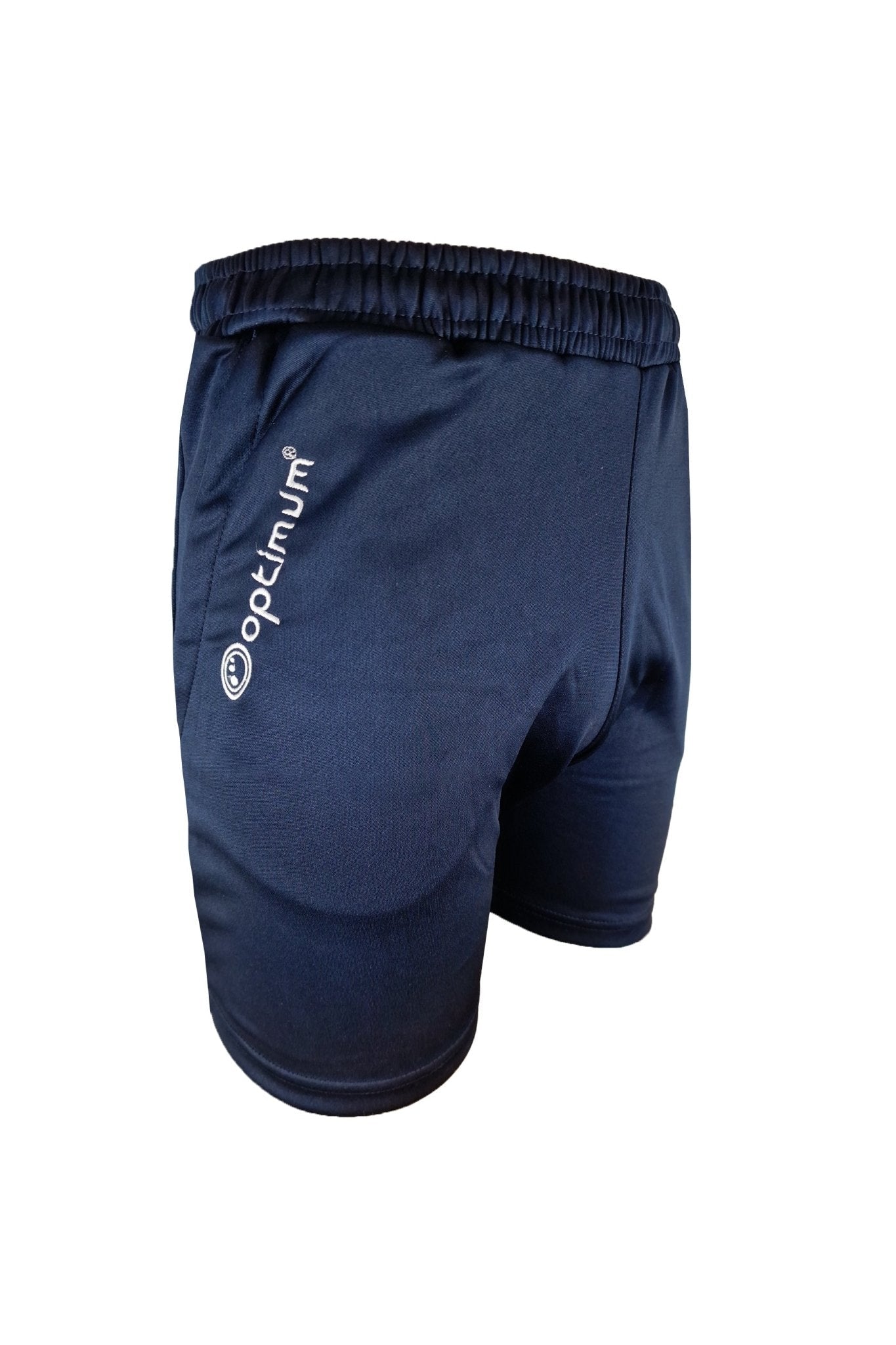 Tempo Athletic Leisure Shorts – Quick-Dry Black & Navy - Optimum