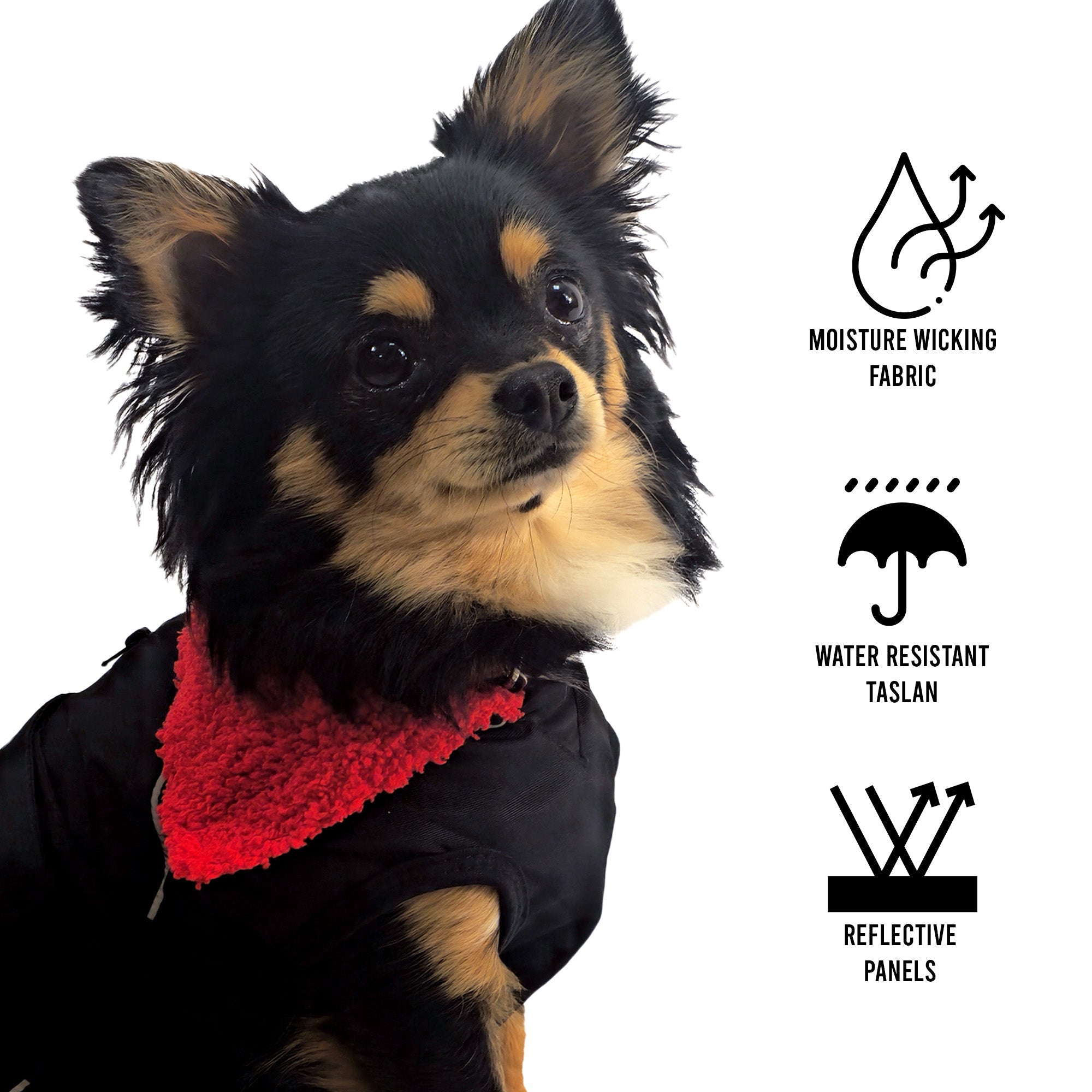 Waterproof Dog Jacket – Fleece-Lined, Reflective, Adjustable Fit - Optimum