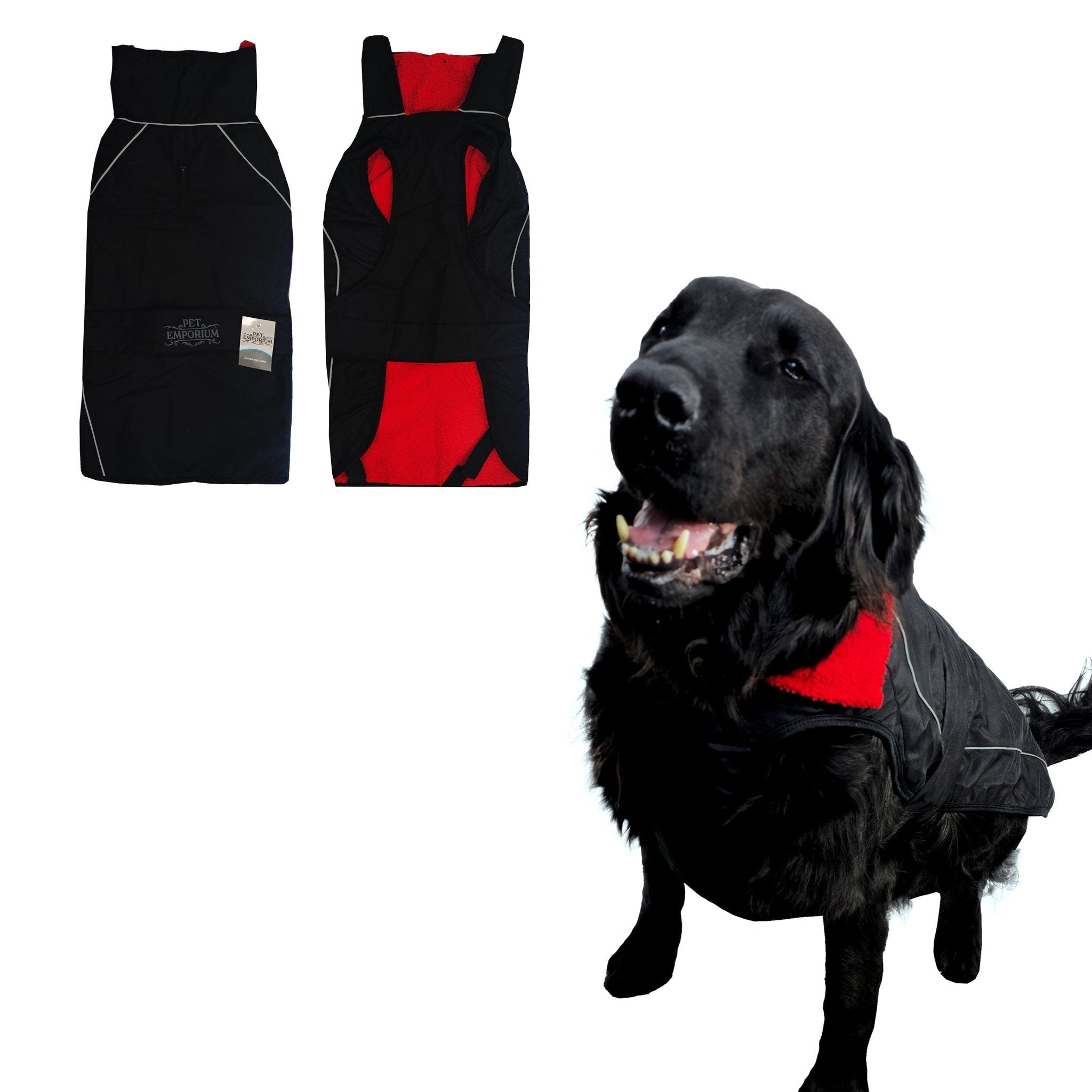 Waterproof Dog Jacket – Fleece-Lined, Reflective, Adjustable Fit - Optimum