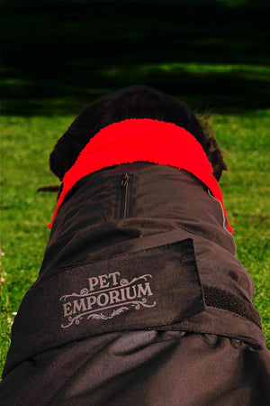 Waterproof Dog Jacket – Fleece Lining, Adjustable High Collar, Reflective - Optimum