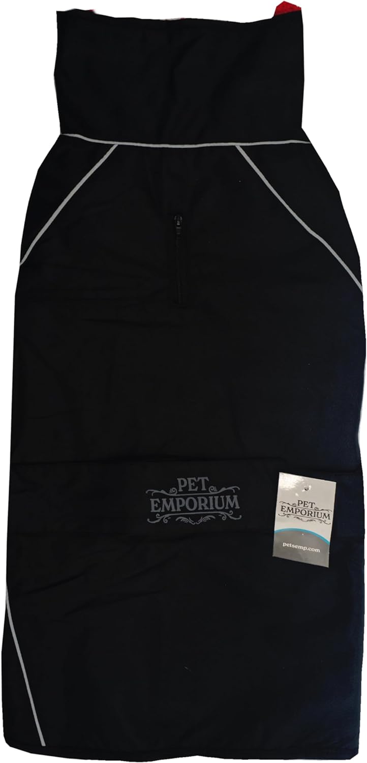 Waterproof Dog Jacket – Fleece Lining, Adjustable High Collar, Reflective - Optimum