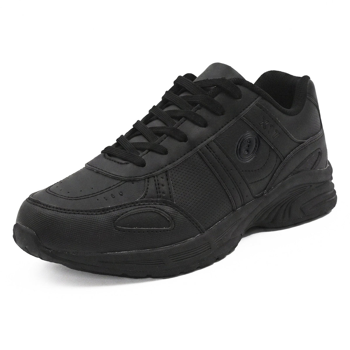 Optimum X17 lace-up school trainers in black - Optimum