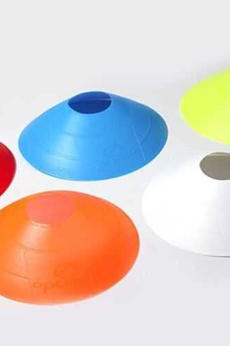 50 Durable Marker Cones & Carrier for Training - Optimum