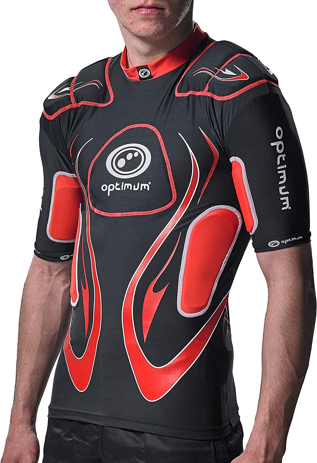 Optimum Inferno Rugby Protective Top Shoulder Pads - Optimum