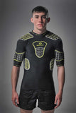 Atomik Protective Top Yellow Rugby Football Sportswear - Optimum