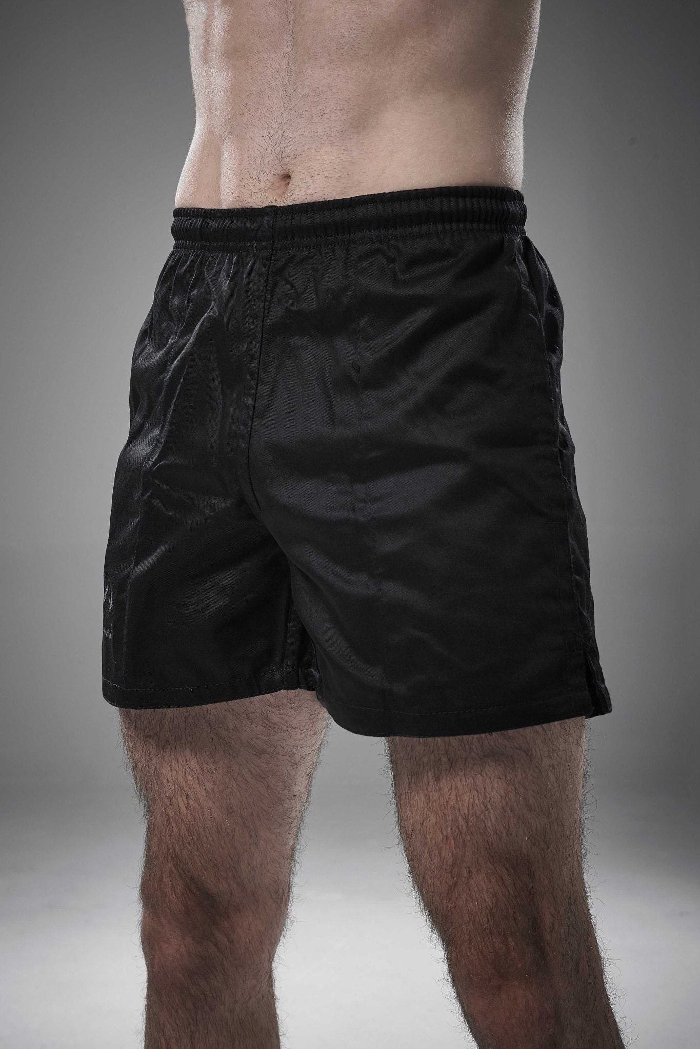 Auckland Rugby Shorts Black Durable Heavyweight Training Wear - Optimum