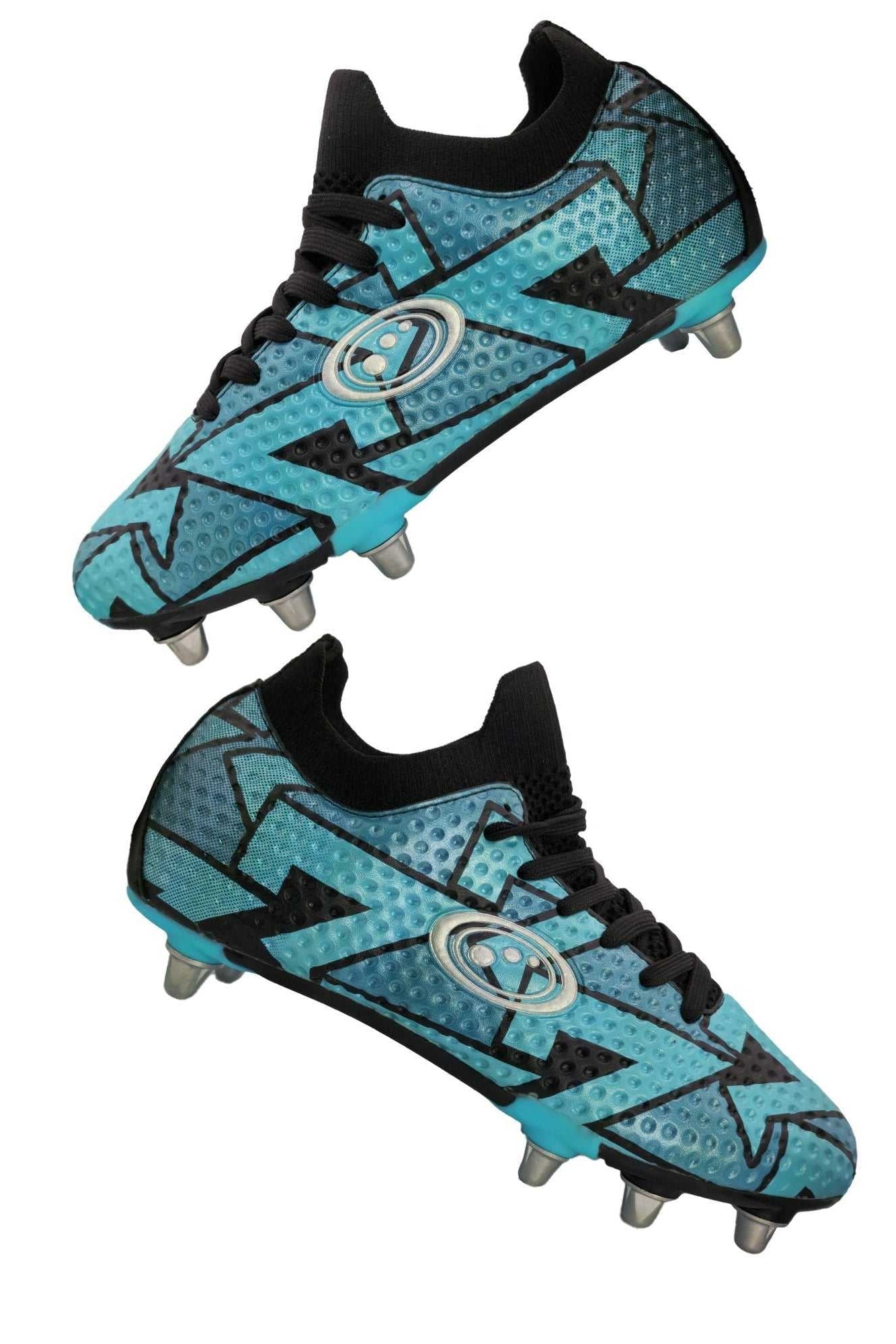 Aztec Senior Lace-Up Rugby Boot - 8 Stud Sole, Lightweight & Traction - Optimum