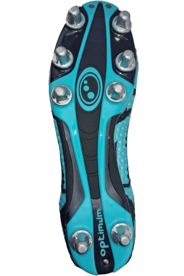 Aztec Senior Lace-Up Rugby Boot - 8 Stud Sole, Lightweight & Traction - Optimum