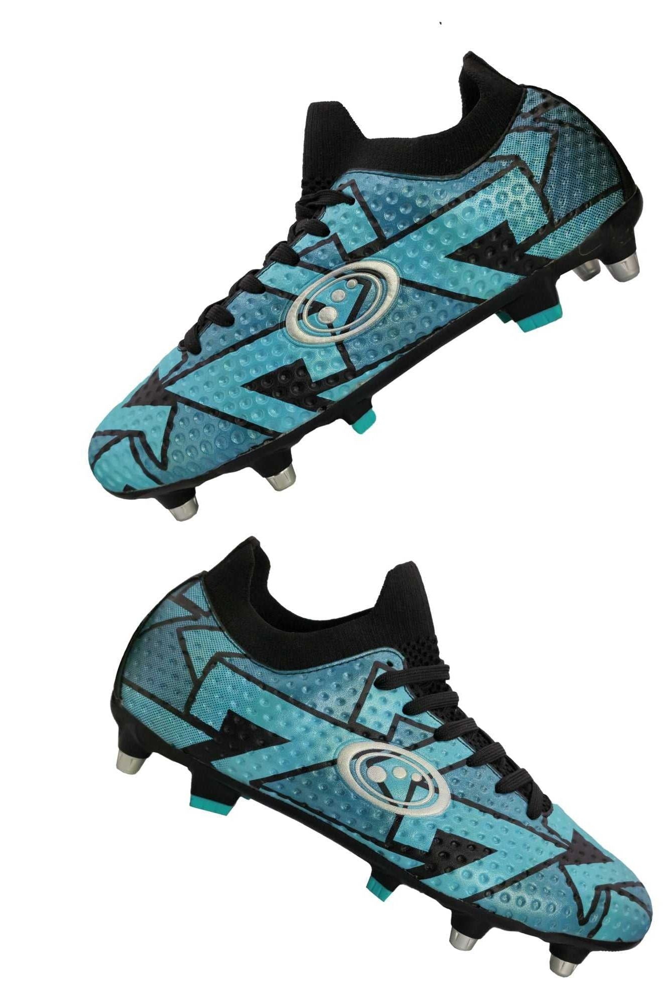Aztec Senior Rugby Boots – Hybrid Sole, Lace-Up, Sizes 6-12 - Optimum