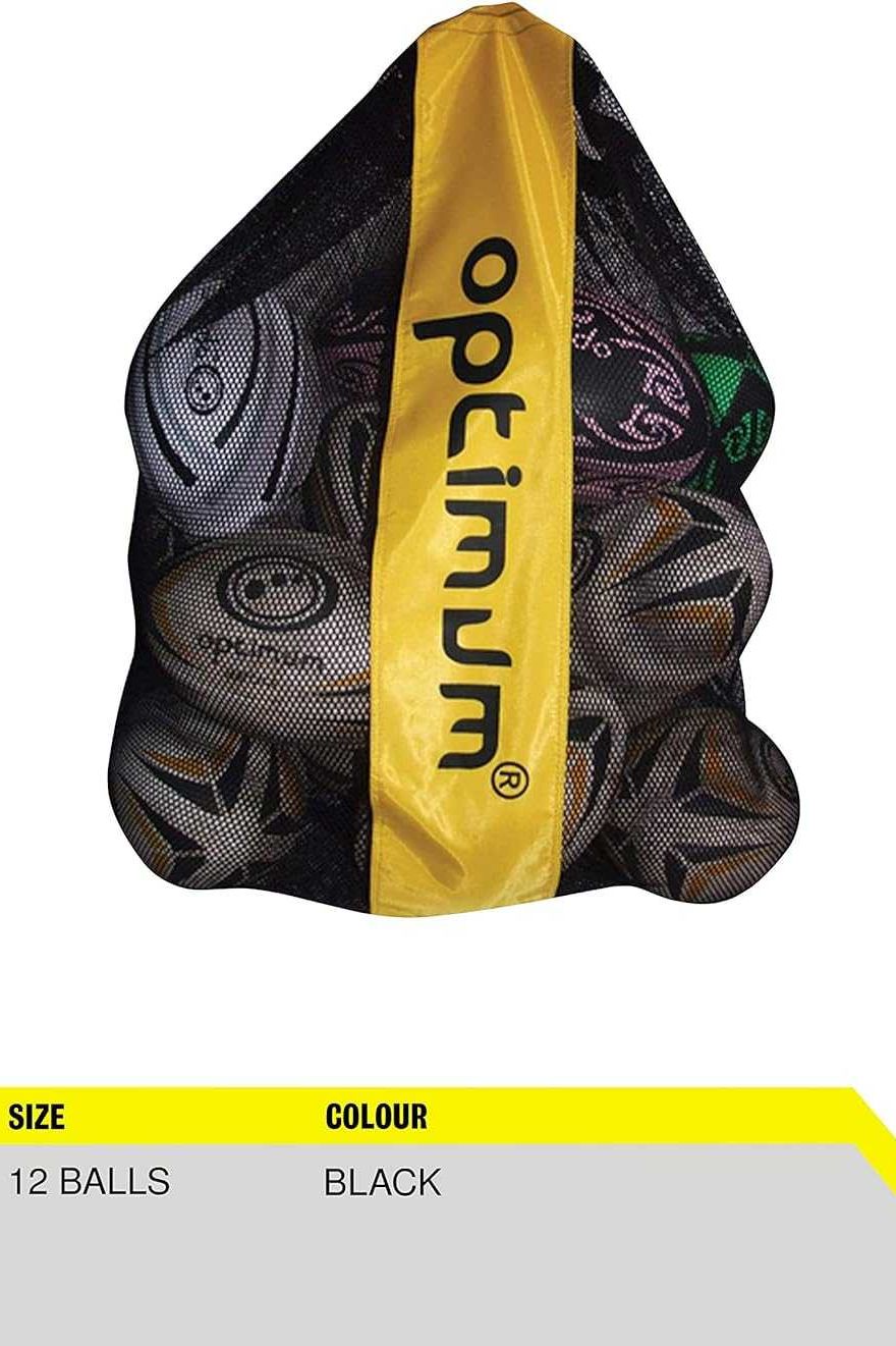 Ball Carrier Bag Durable Mesh Rugby Balls Organiser - Optimum