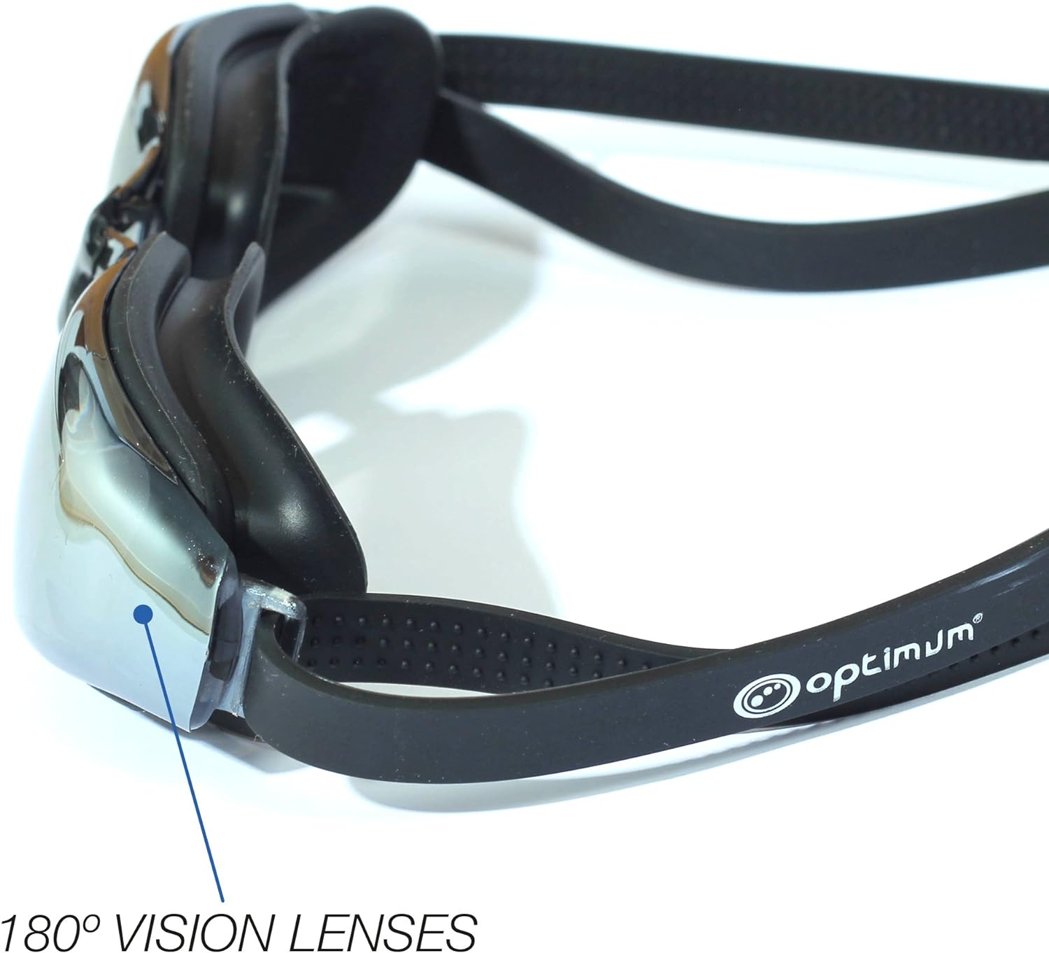 Black Swimming Goggles - Optimum
