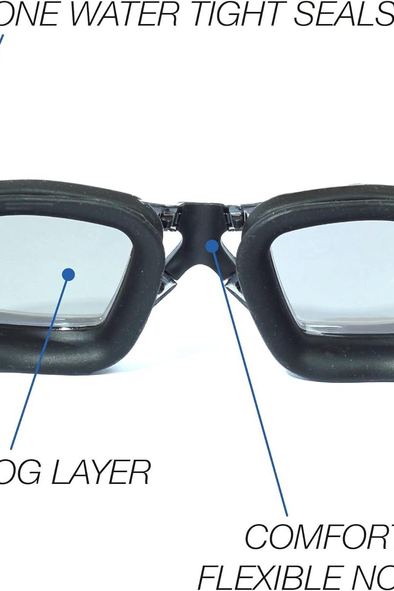 Black Swimming Goggles - Optimum