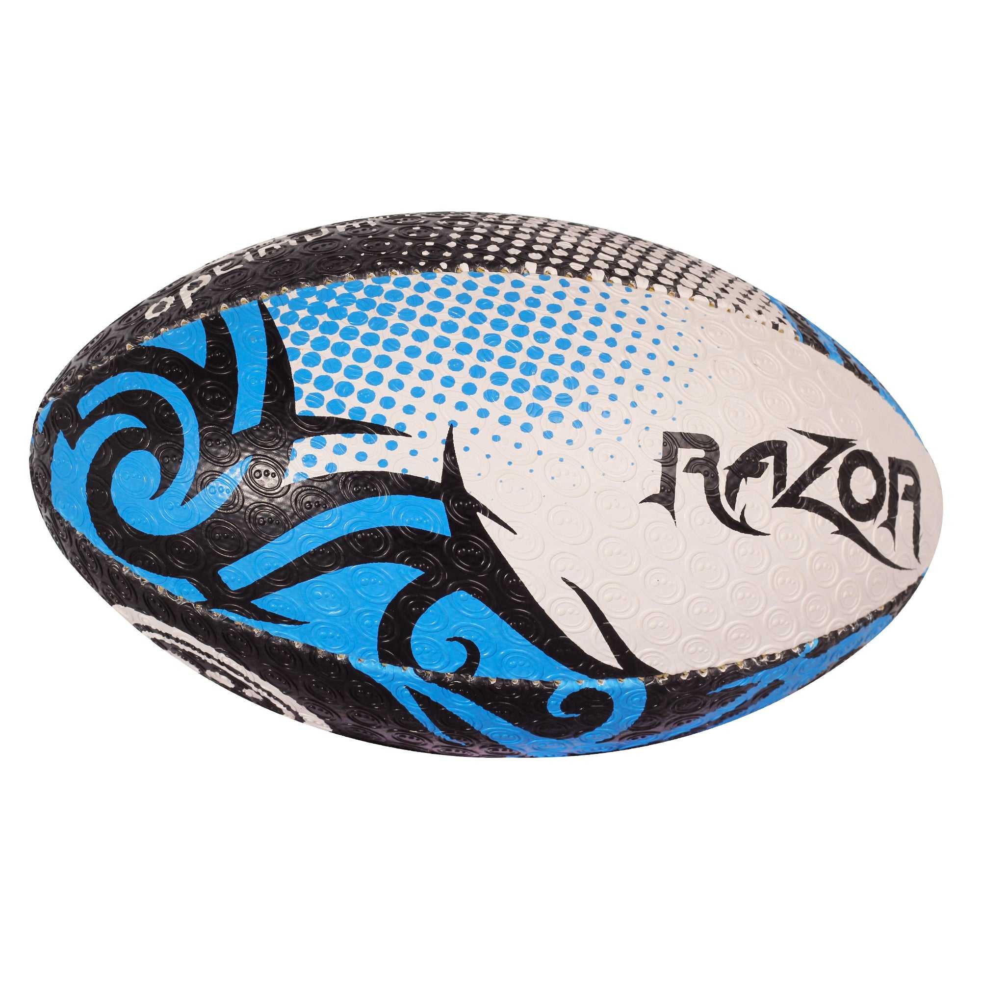 Bulk Optimum Men Razor Rugby Ball Black/Blue - 10/20/30 Pack
