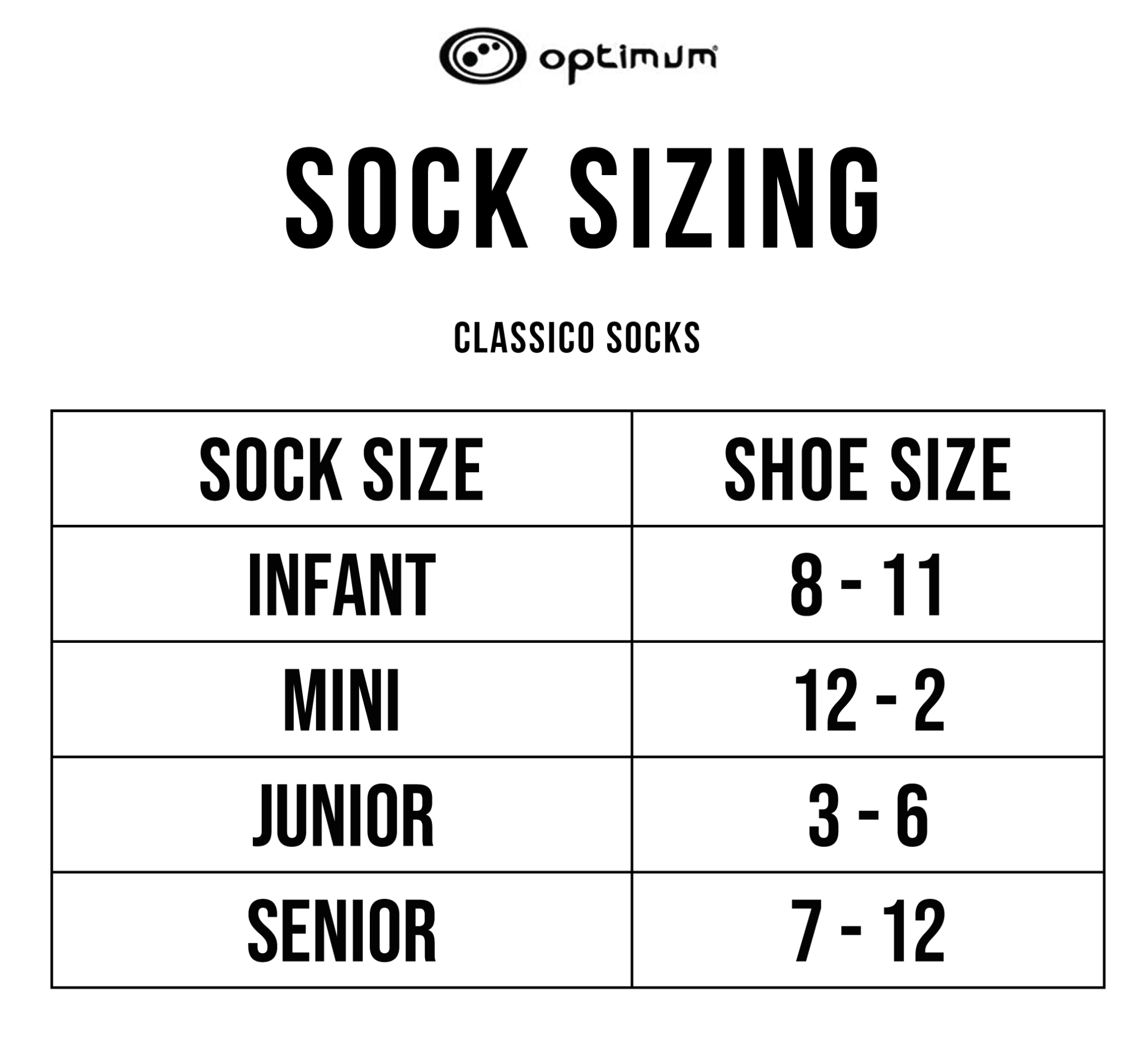 Classico Knee Length Socks by Optimum Sport - Optimum