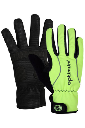 Thermal Winter Gloves – Insulated, Windproof, Green, Sizes XXS-XL - Optimum