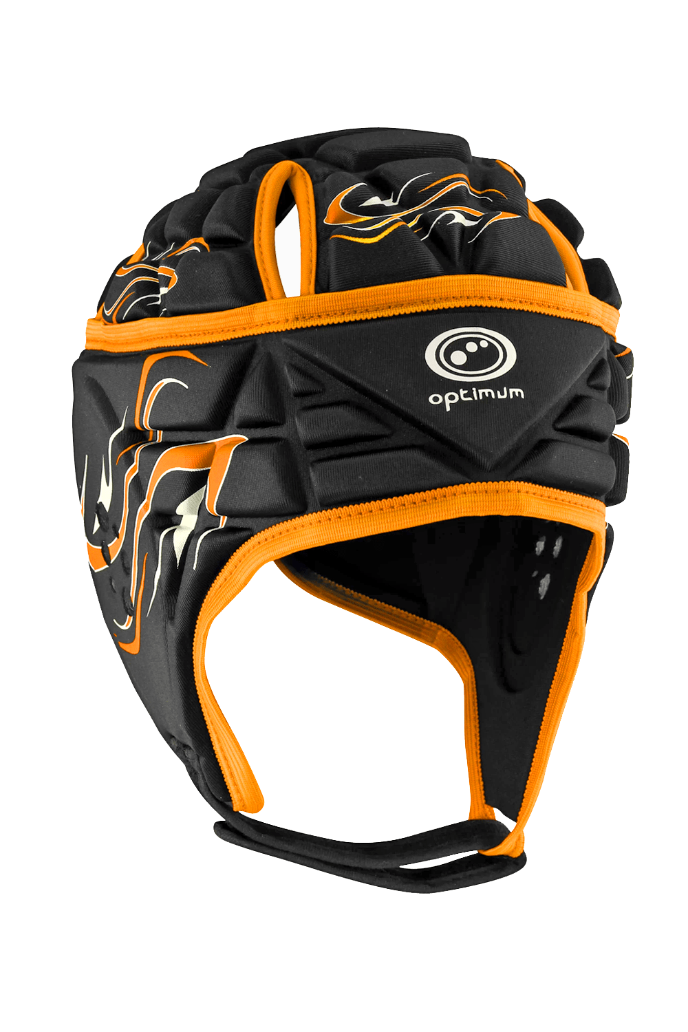 Inferno Rugby Headguard Orange – Durable, Breathable, Secure Fit - Optimum