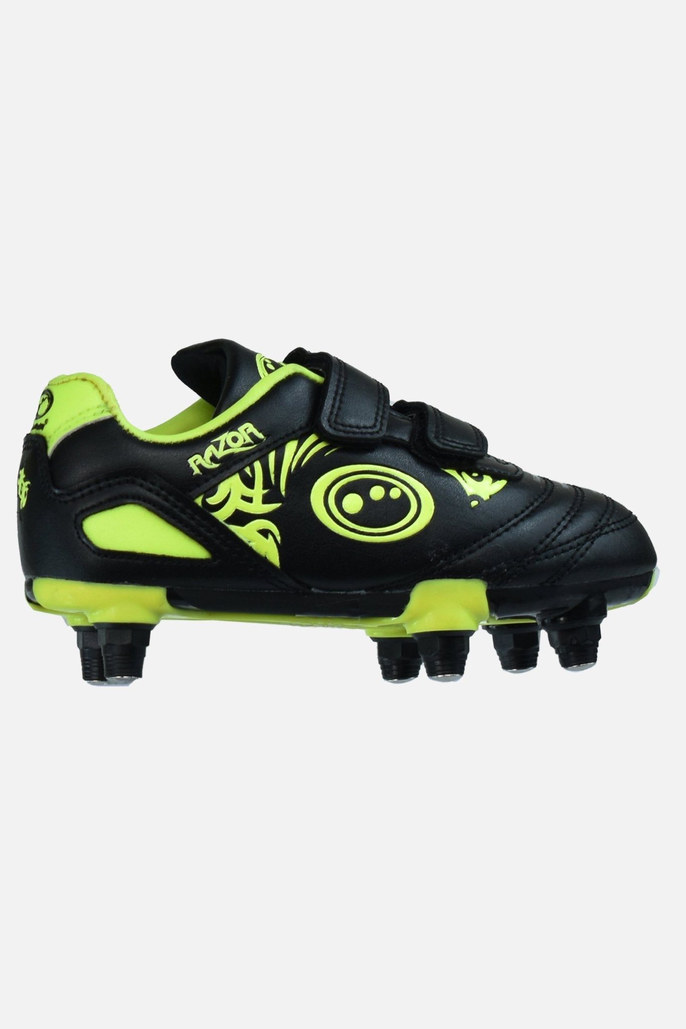 Junior Razor 6 Stud Easy Fasten Football Boots - Optimum