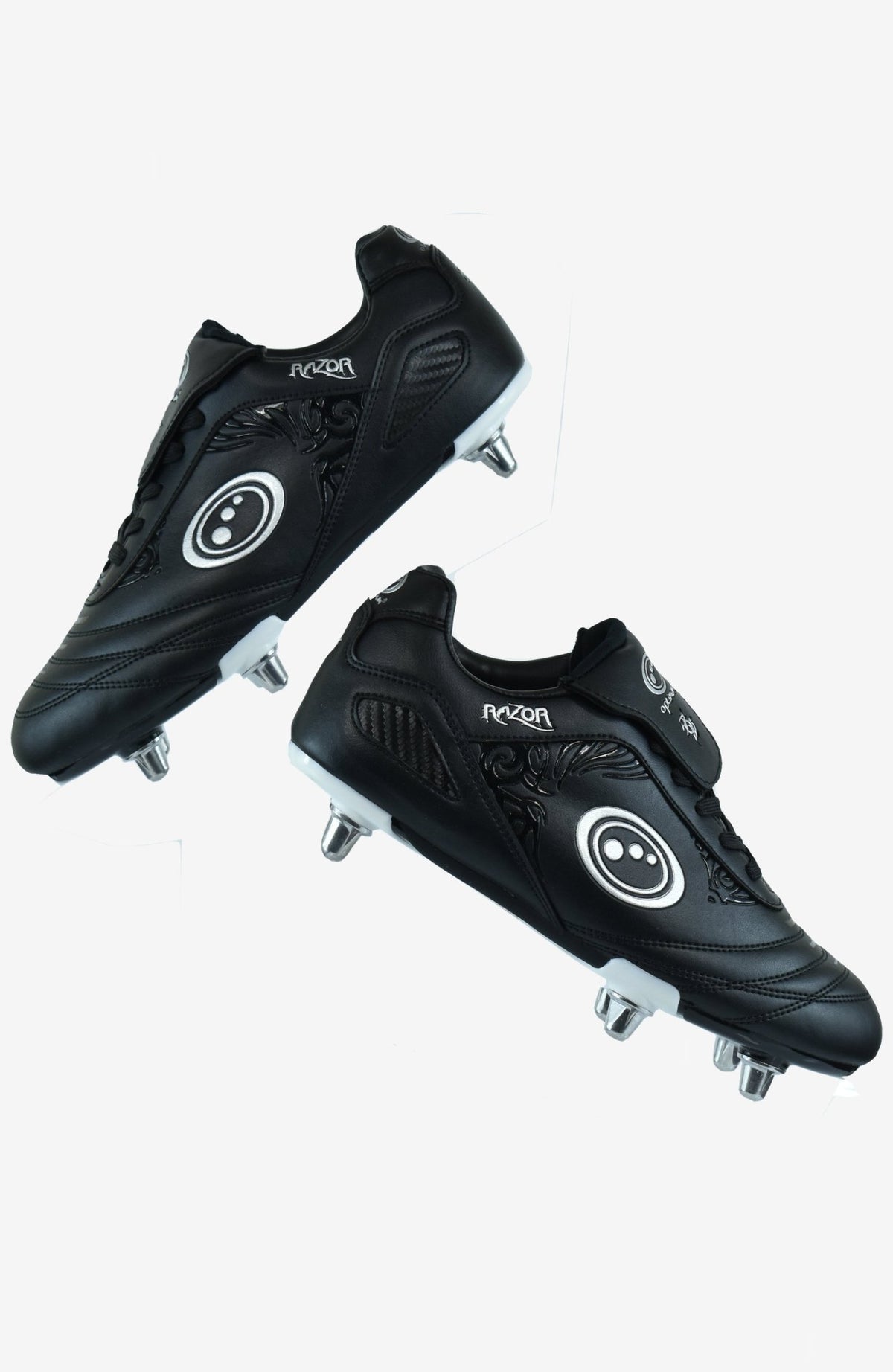 Razor Rugby Boots – Lightweight Lace-Up 6 Studs for Juniors - Optimum
