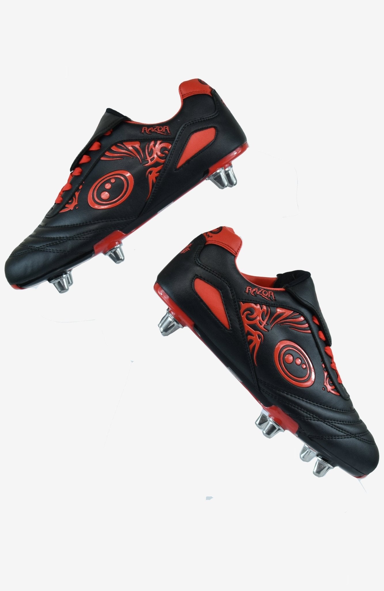 Junior Razor Lace Up 6 Stud Rugby Boot - Optimum