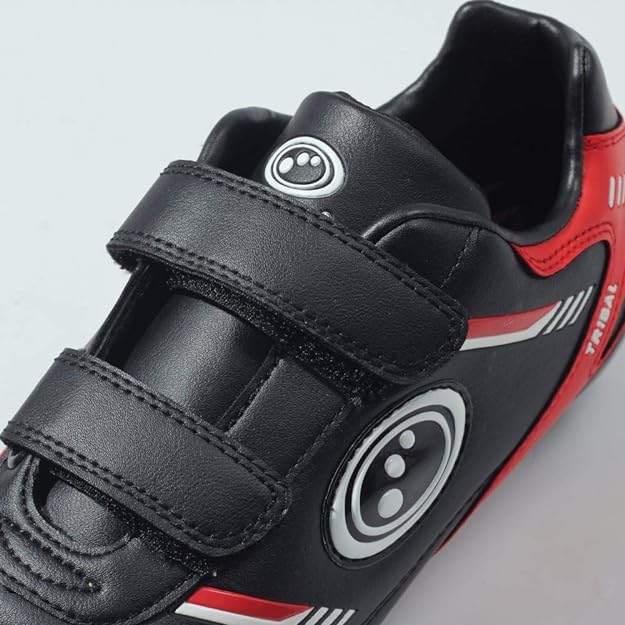 Junior Tribal Football Boot 6 Stud Red/Black - Optimum