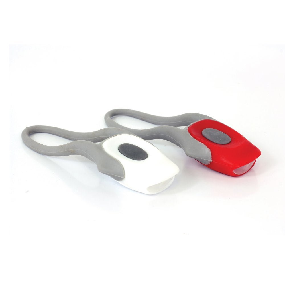Optimum Cycling Bike Lights Set Rear & Front - Red & White - Optimum