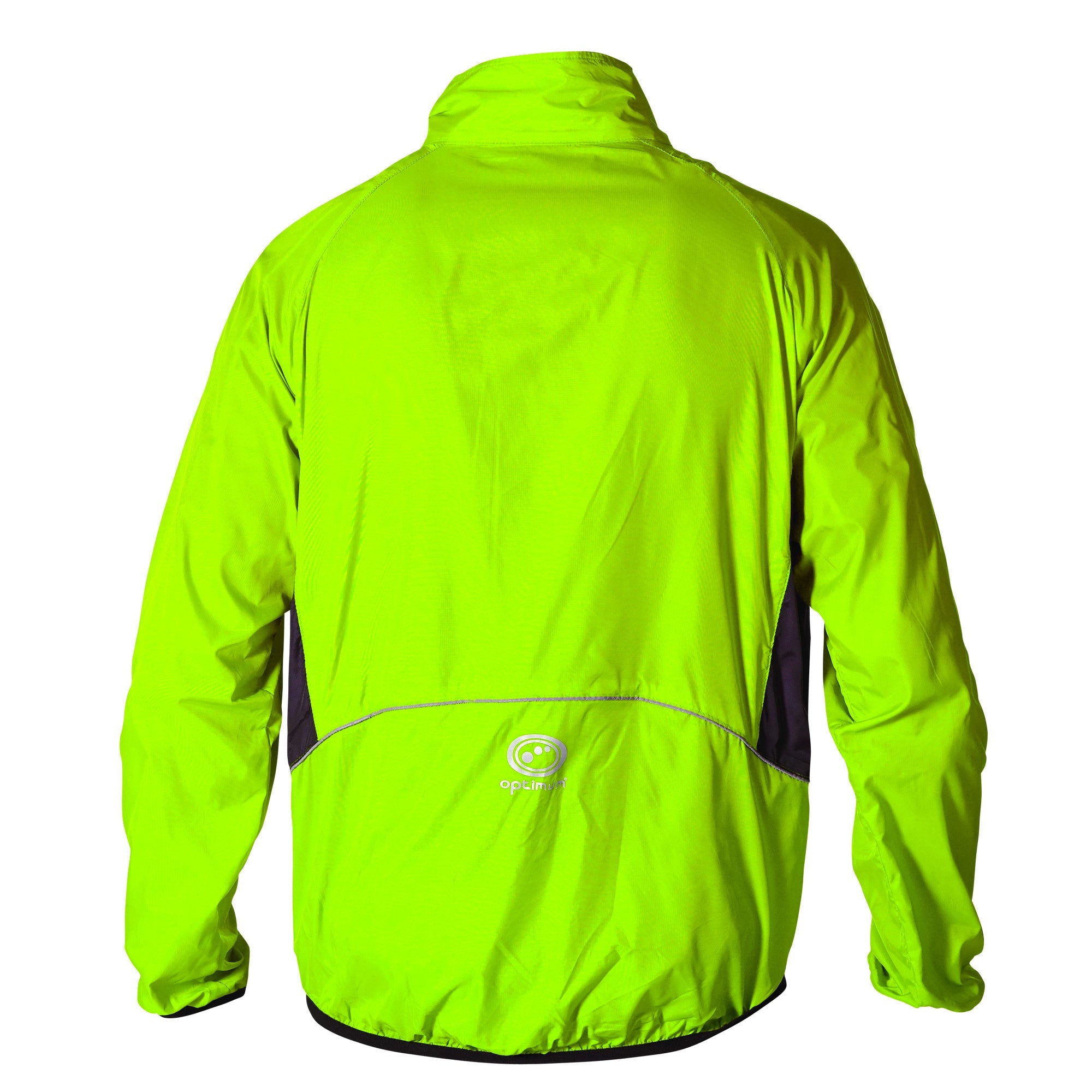 Lightweight Fluro Green Hawkley Stowaway Rain Jacket - Optimum