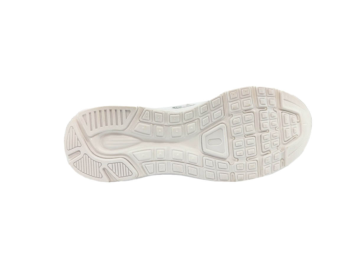 Mesh Top School Trainer Easy Fasten White - Optimum