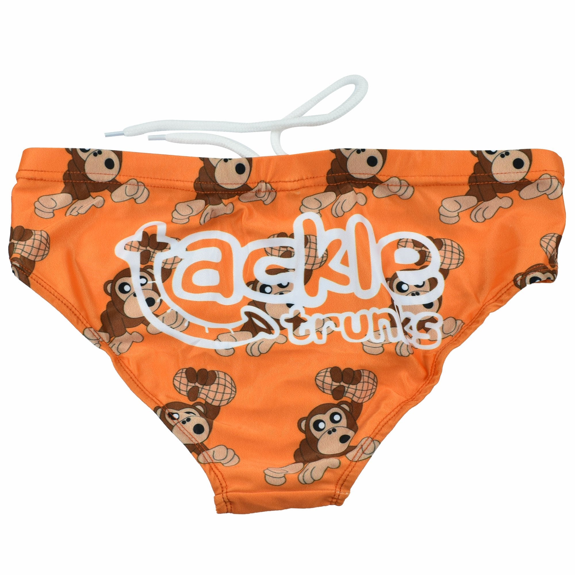 Monkey Nuts Tackle Trunks – Bold Design Swimwear with Drawstring Fit - Optimum