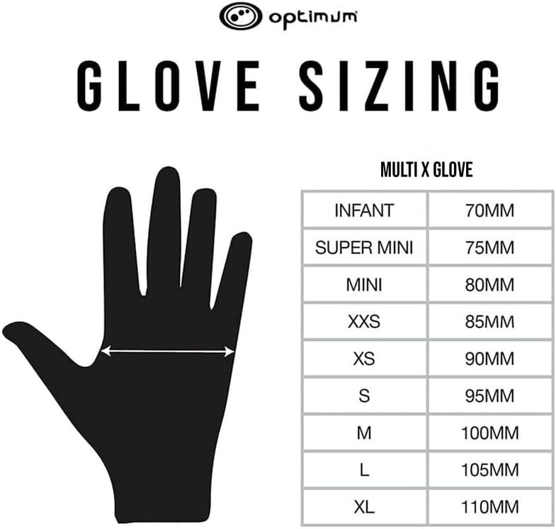 Multi-X Full Finger Glove Black - Optimum