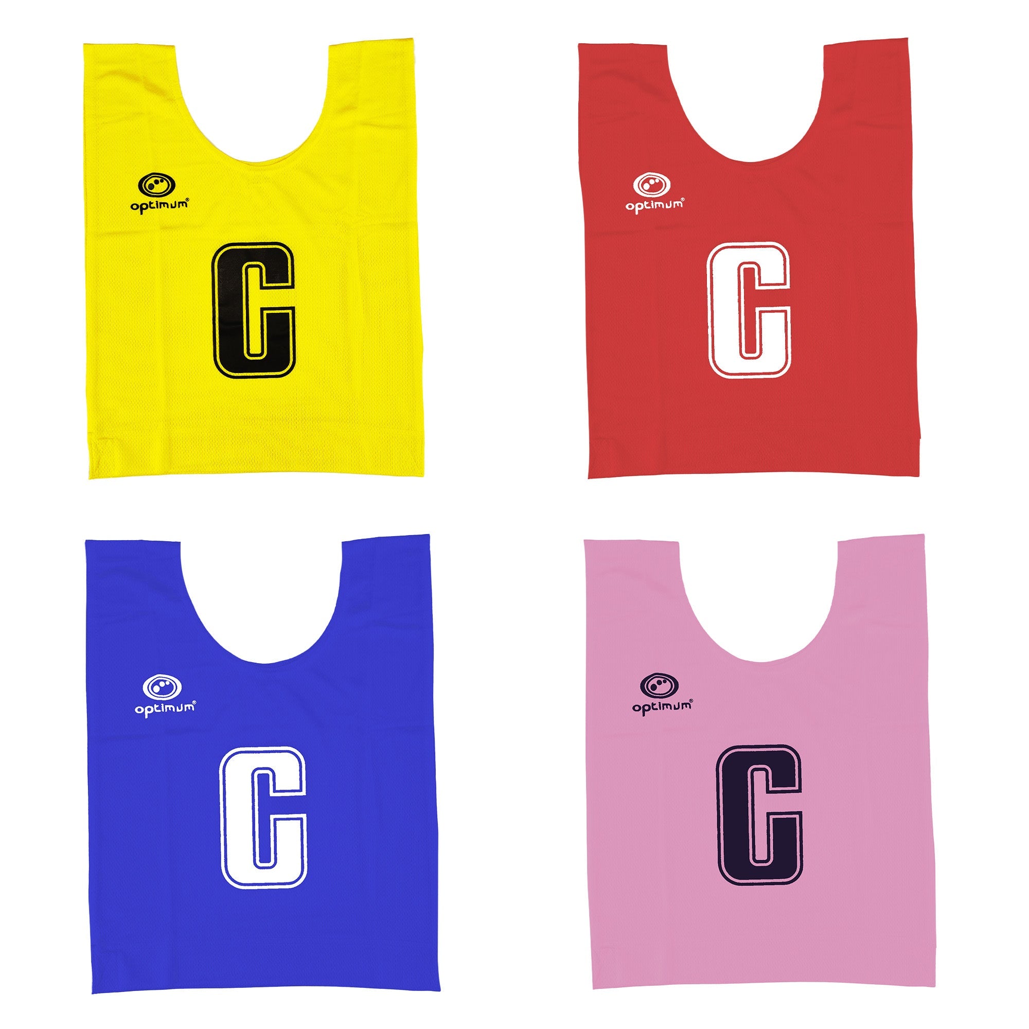 Mesh Netball Training Bibs – 7 Pack, Junior/Senior, Lightweight & Durable - Optimum