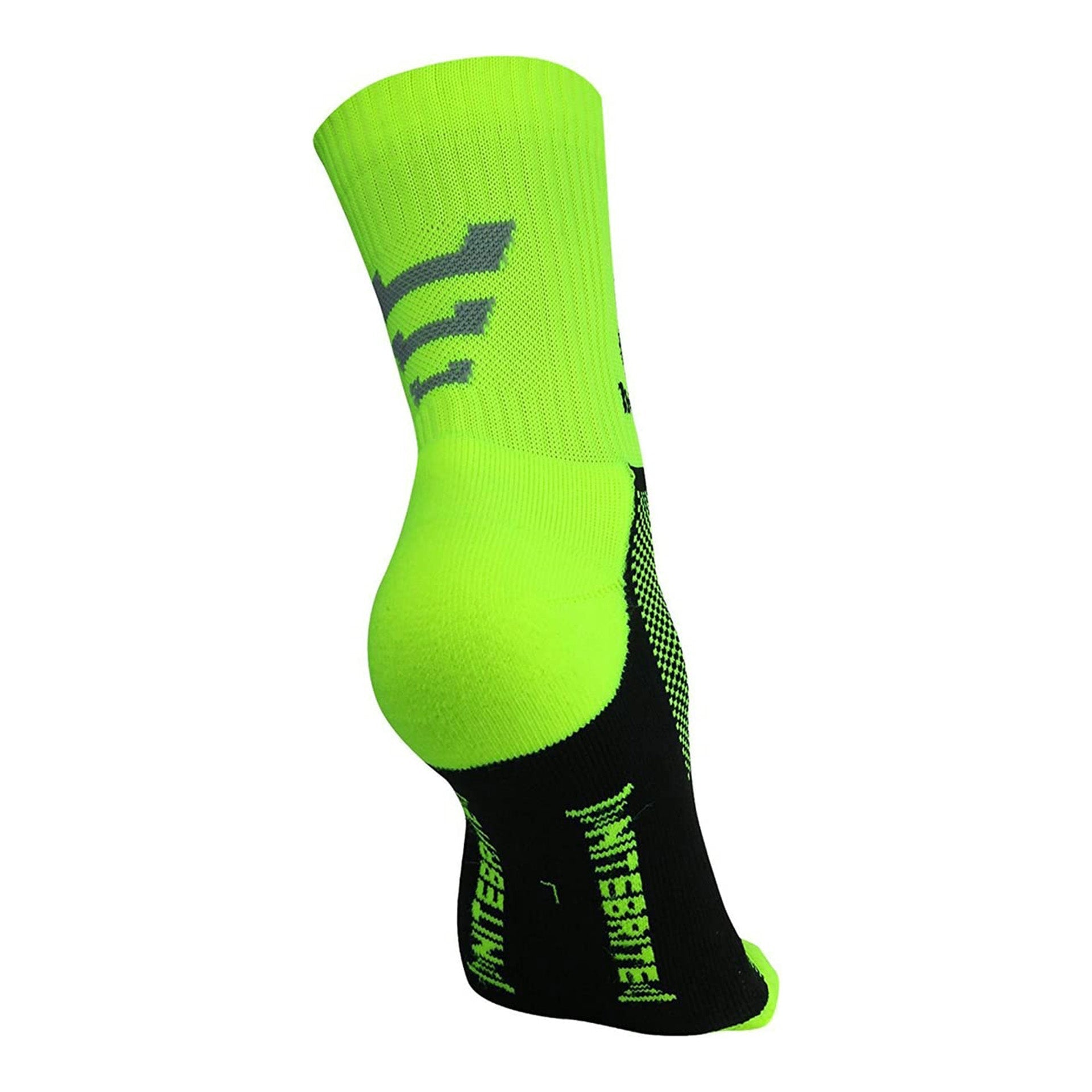 Nitebrite Cycling Socks Fluro Green - Optimum