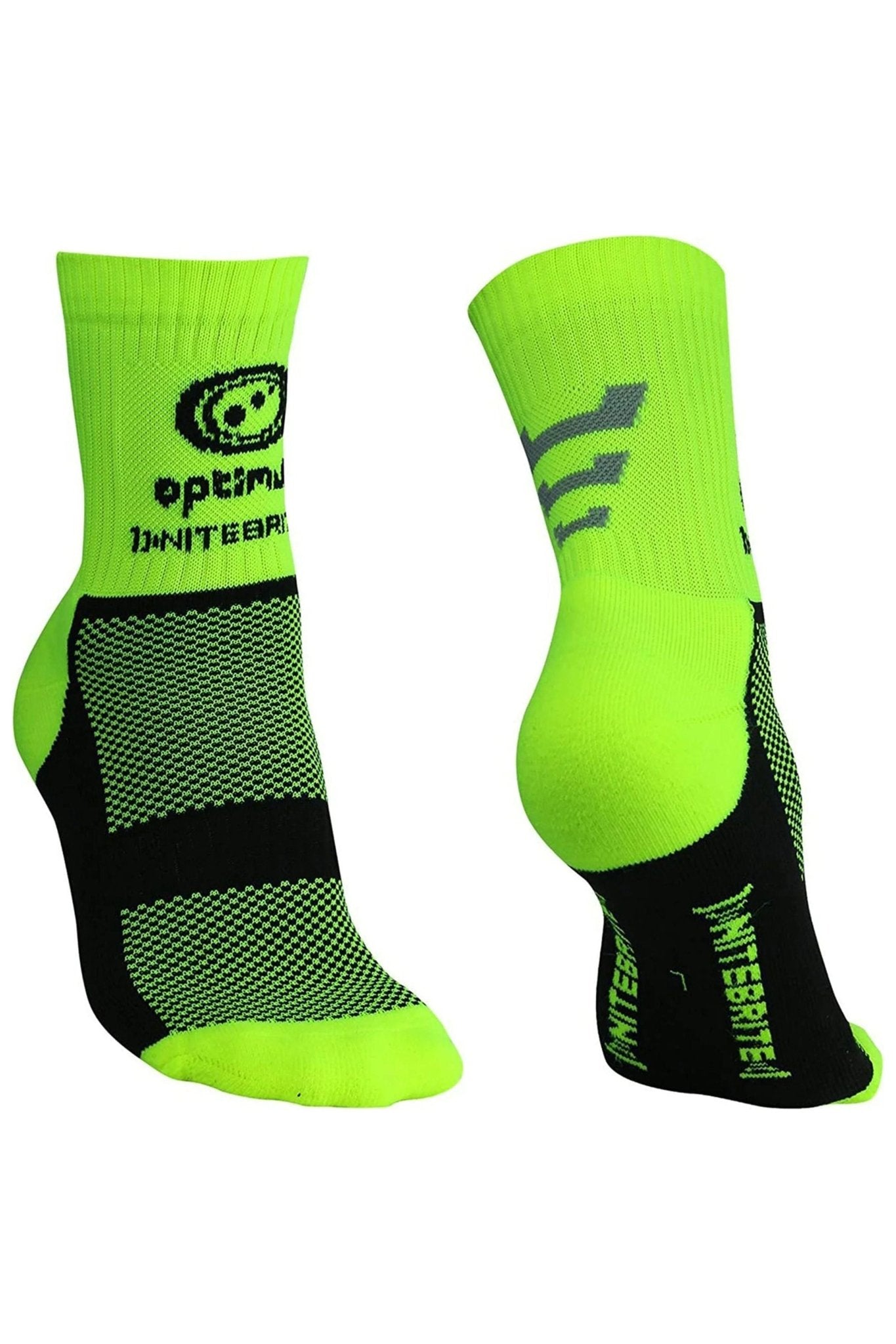 Nitebrite Cycling Socks Fluro Green by Optimum Sport - Optimum