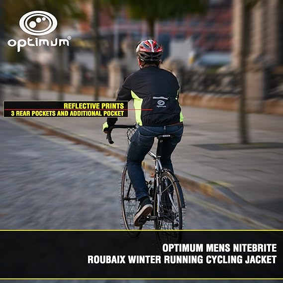 Nitebrite Roubaix Cycling Jacket Versatile Reflective Trim - Optimum