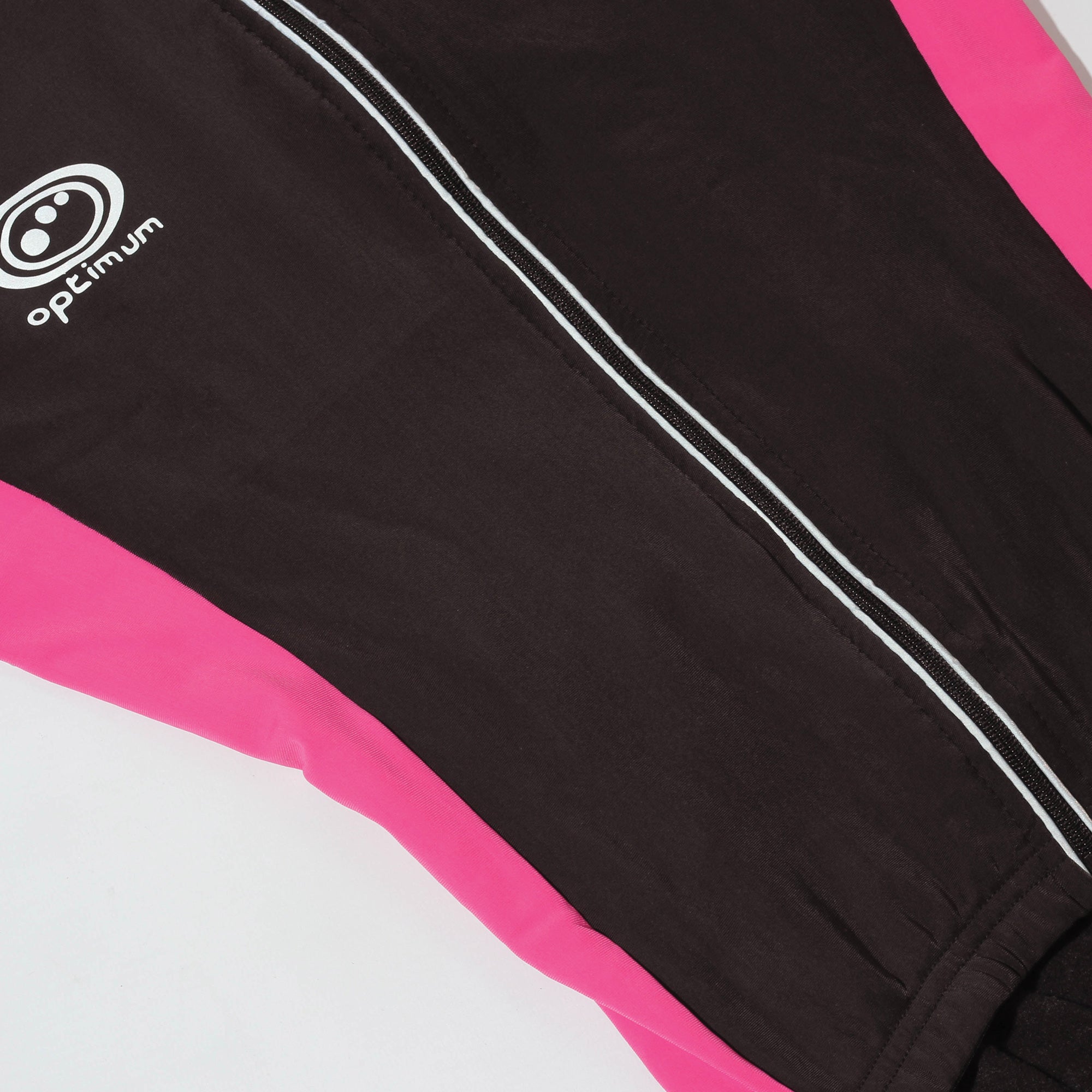 Nitebrite Roubaix Cycling Jacket Versatile Reflective Trim (Black/Pink) - Optimum
