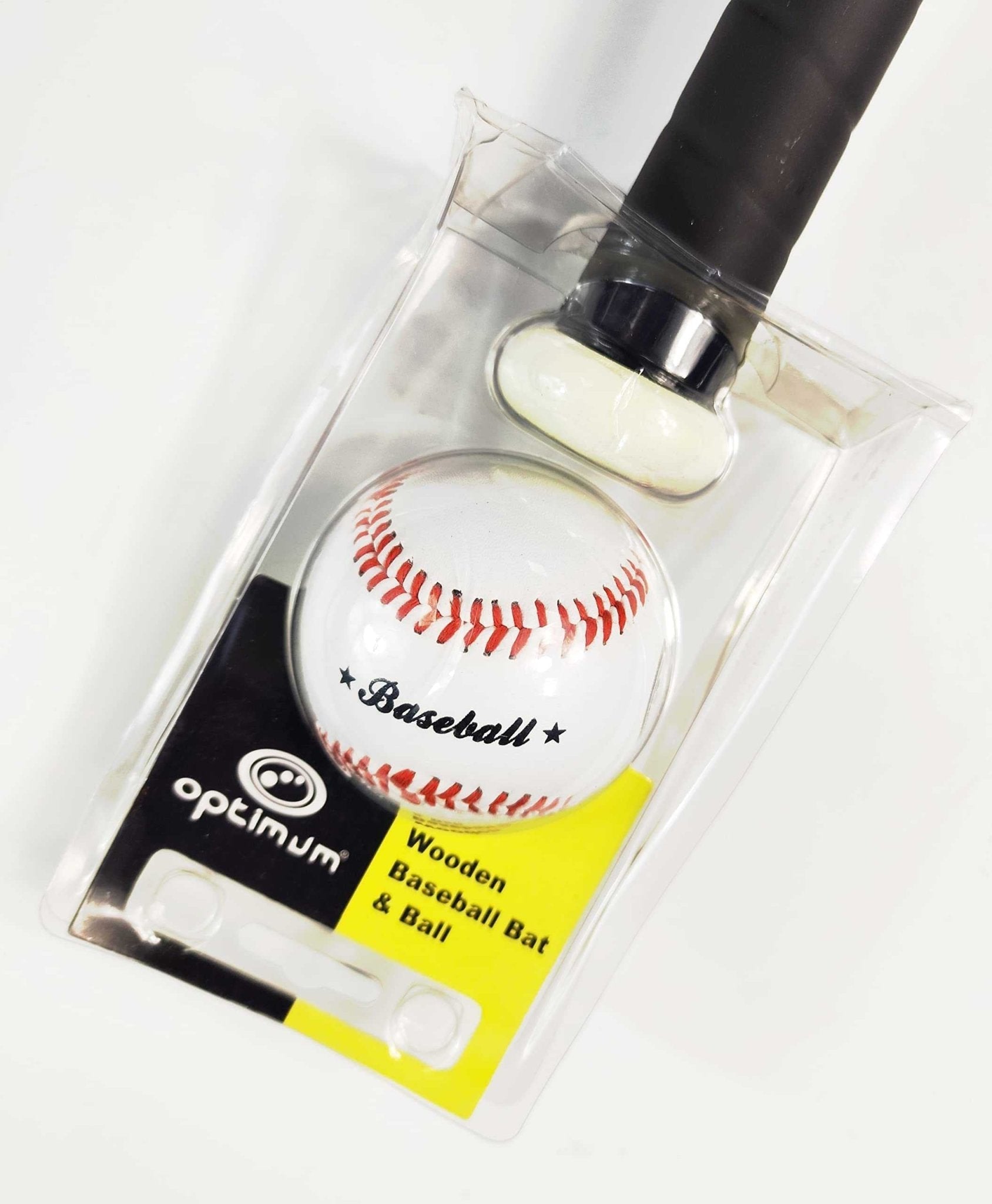 Baseball Bat and Ball Set – 28-Inch Wooden Bat & Ball - Optimum