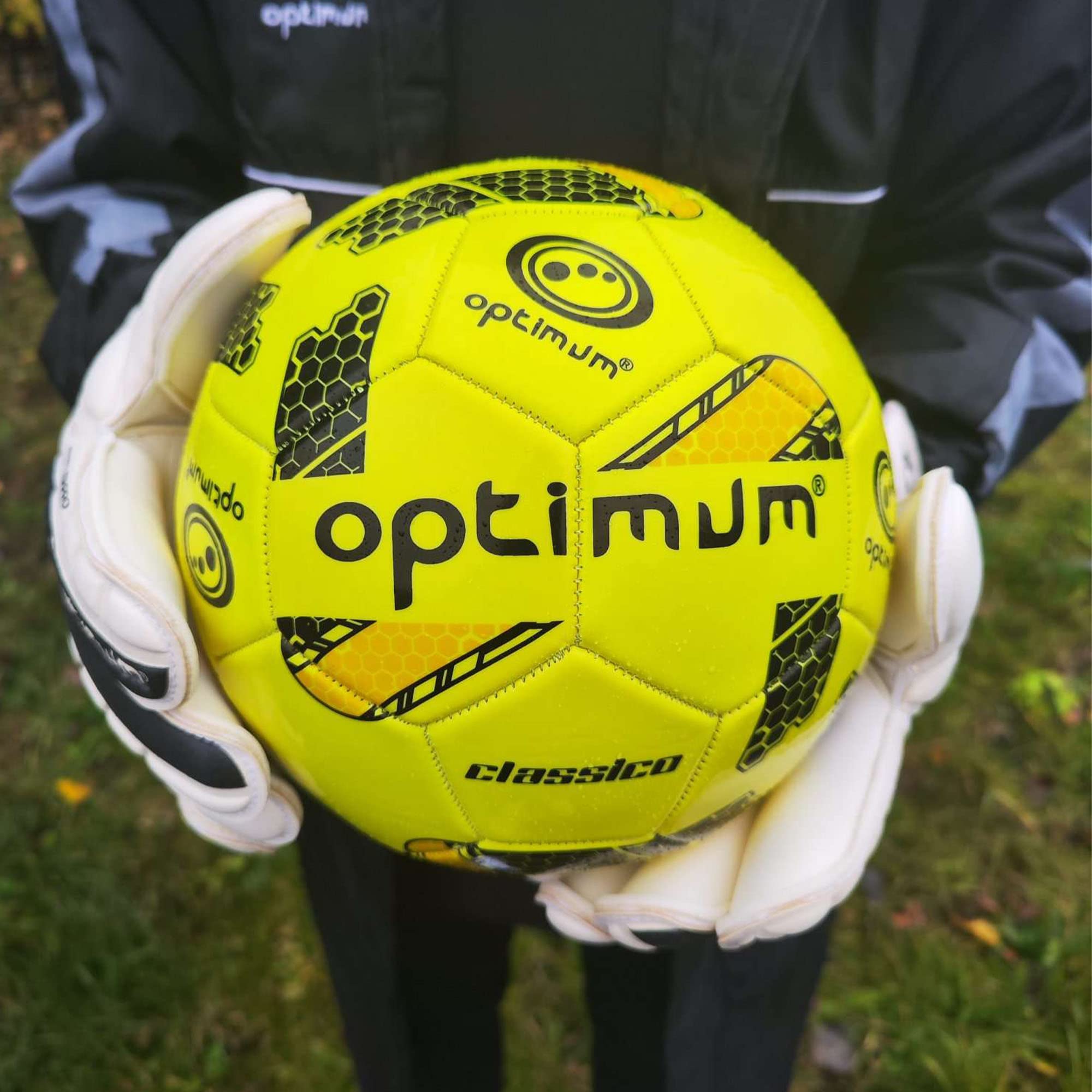 Optimum Classico Fluro Football - Orange / Yellow - Optimum