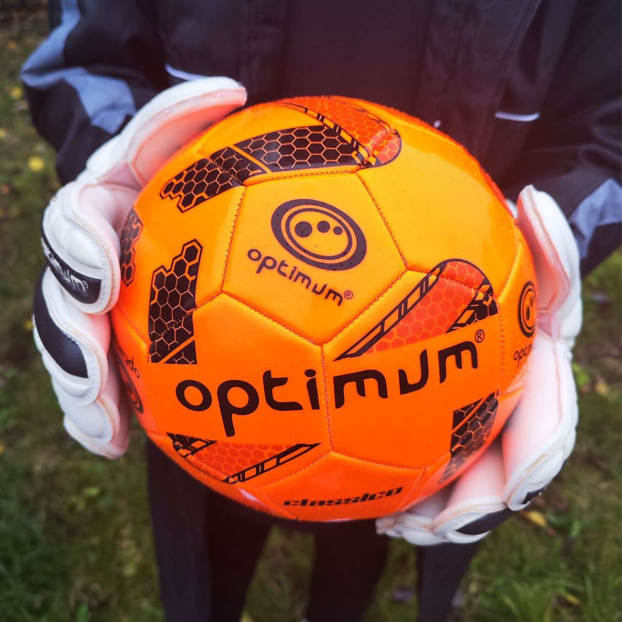 Optimum Classico Fluro Football - Orange / Yellow - Optimum