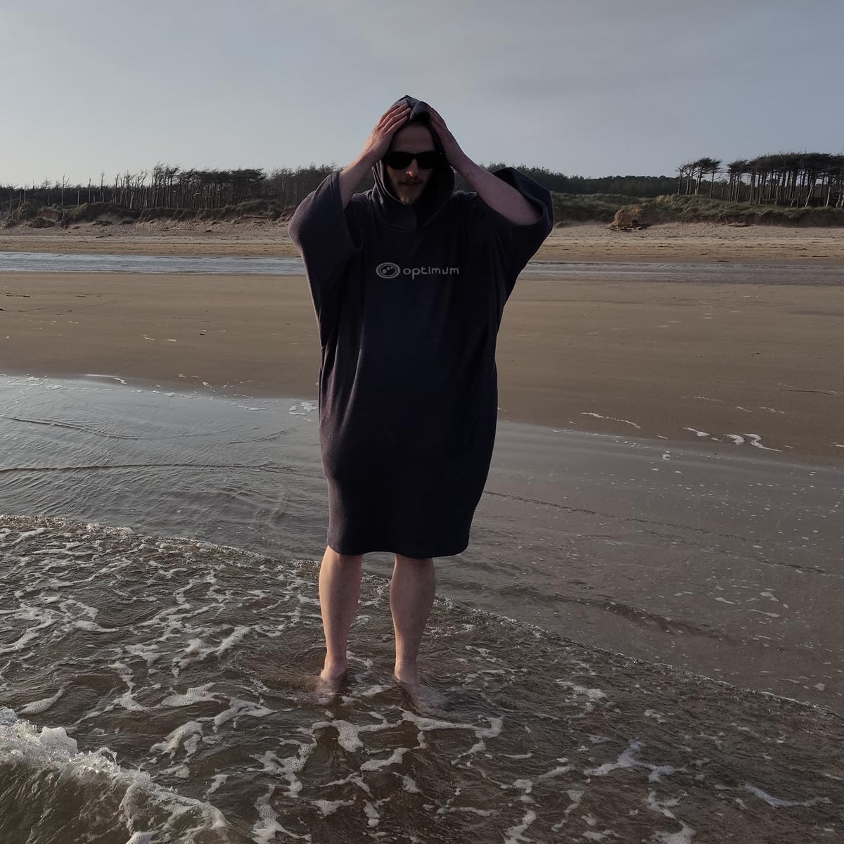 Drywrap Hooded Towel Robe – Beach Changing Poncho - Optimum