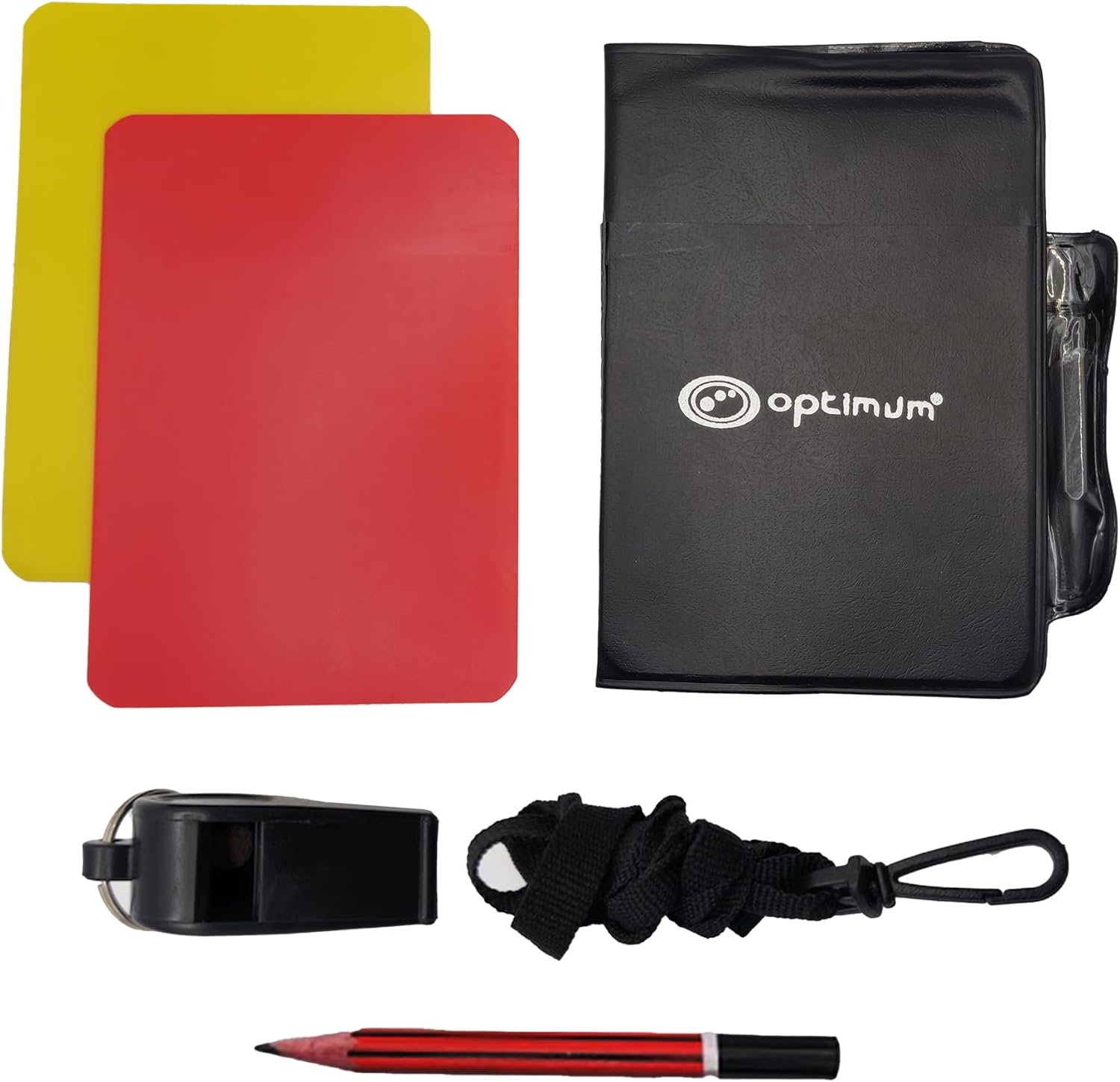 Optimum Football Referee Cards and Whistle Set - Optimum