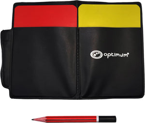 Football Referee Cards & Whistle Set – Red & Yellow Cards - Optimum