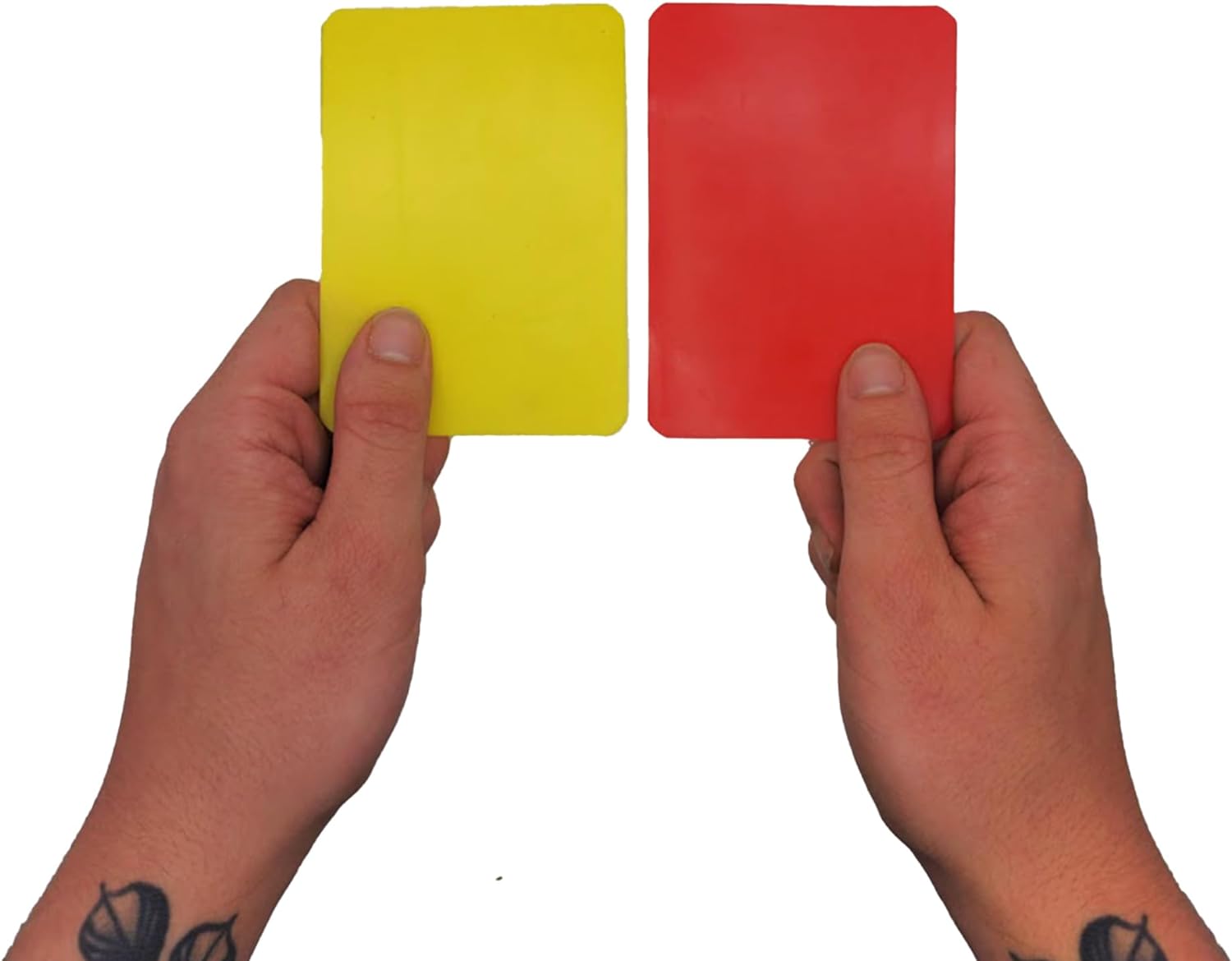 Football Referee Cards & Whistle Set – Red & Yellow Cards - Optimum