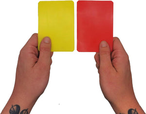 Football Referee Cards & Whistle Set – Red & Yellow Cards - Optimum